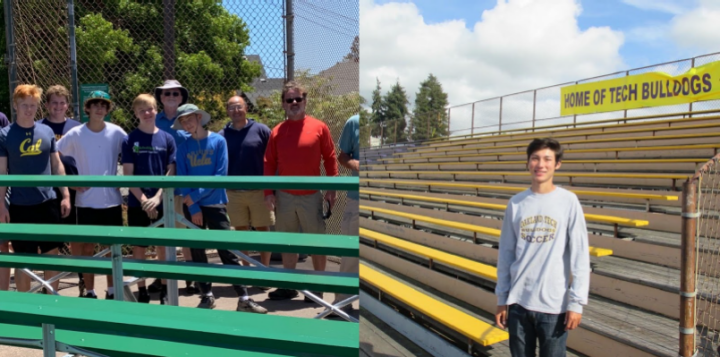 T202 at Oakland Tech displaying renovated bleachers