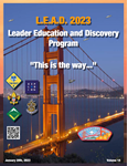 LEAD program cover page showing Golden Gate Bridger